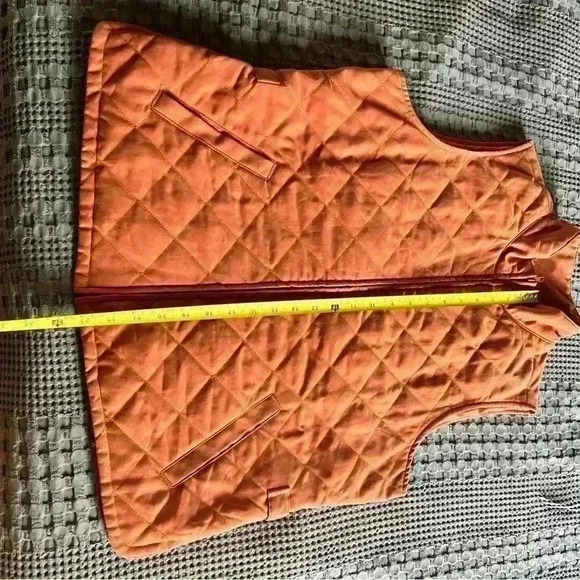 Orvis Orange Quilted Vest - Size Large - Picture 6 of 6